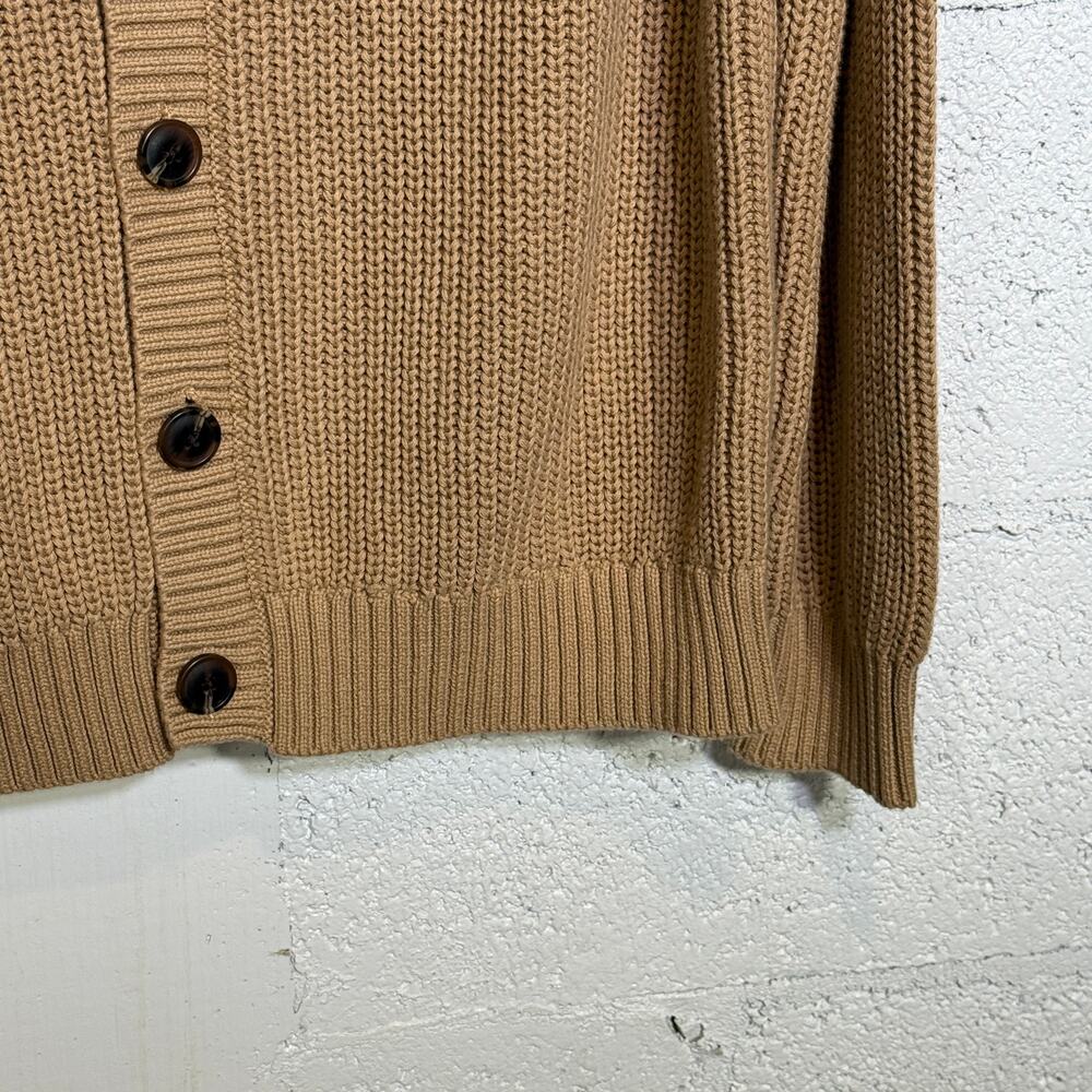 Mode of One Men's Long-Sleeve Relaxed Cardigan Sweater, Tannin Large $70 - Picture 4 of 6